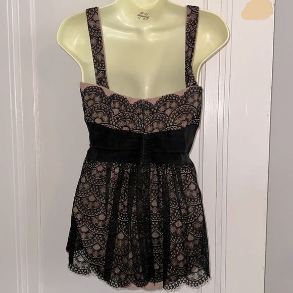 Vintage 60s Limited Edition by Rose Marie Reid Black & Tan Lace Swimdress - Picture 7 of 10